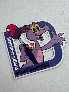 DISNEY | Annual Passholder Figment Magnet EPCOT Walt Disney World Retired